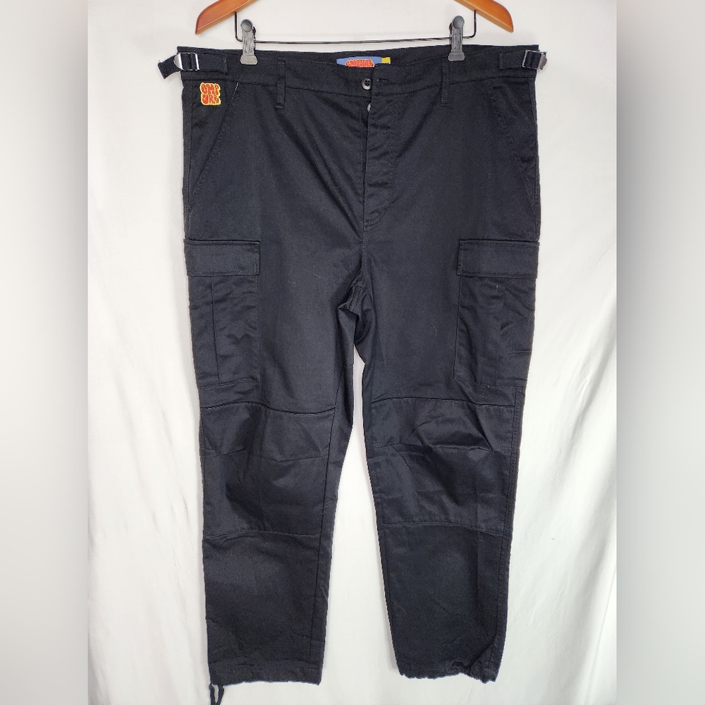 Empyre Relaxed Fit Black Cargo Pants Size 36.